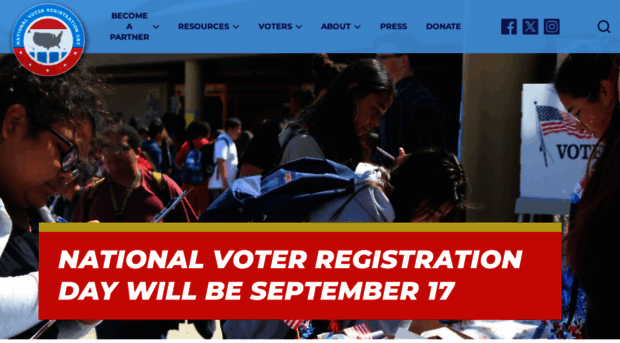 nationalvoterregistrationday.org