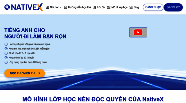 nativex.edu.vn - NativeX - Nền tảng học tiếng a... - NativeX
