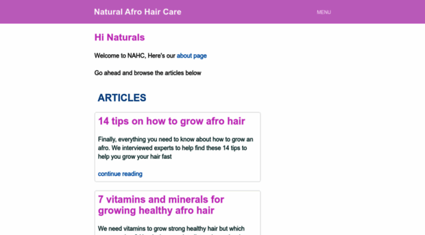 naturalafrohaircare.com