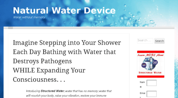 naturalwaterdevice.com