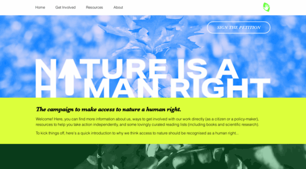 natureisahumanright.earth