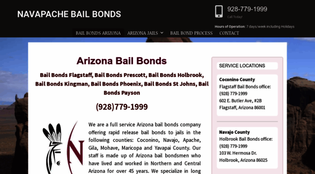 navapachebailbonds.com