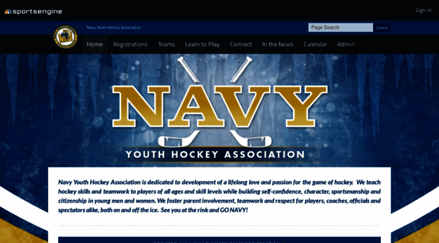 navyyouthhockey.org