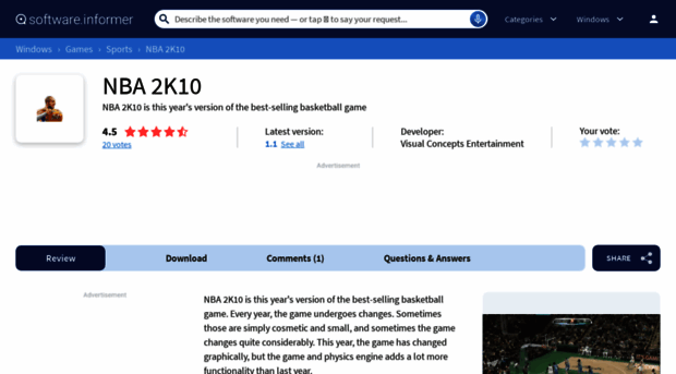 nba-2k10.software.informer.com