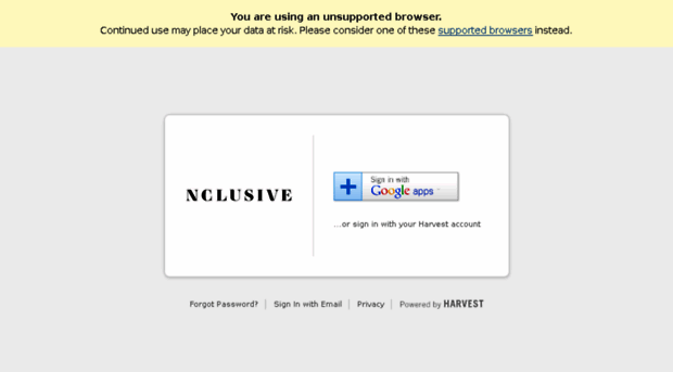 nclusive.harvestapp.com
