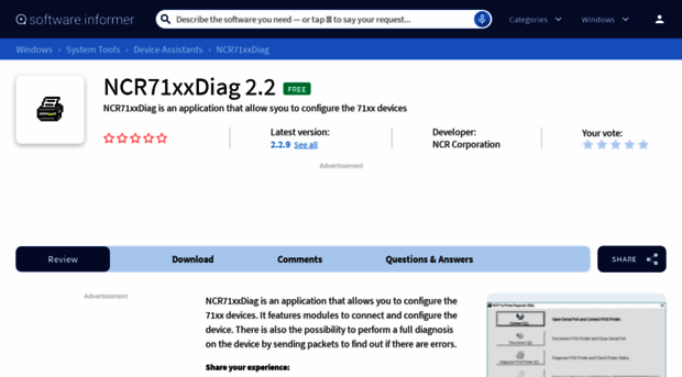 ncr71xxdiag.software.informer.com