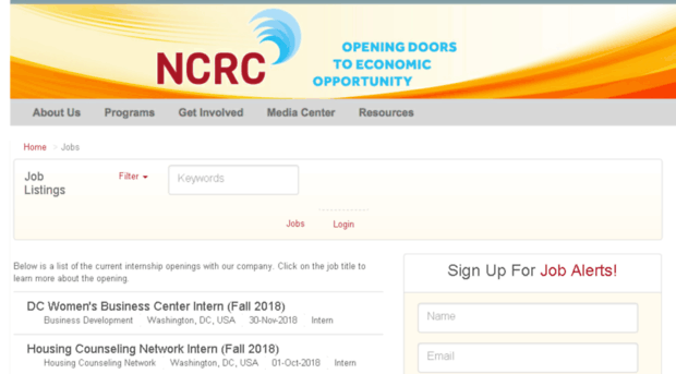 ncrcinternship.applicantpro.com