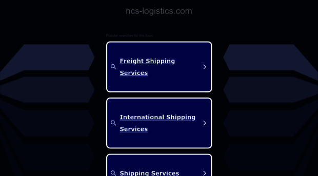 ncs-logistics.com