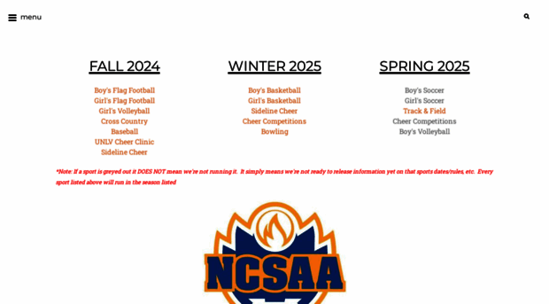 ncsaasports.com