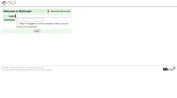 ncstech.bugtrack.net