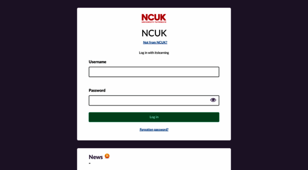 ncuk.itslearning.com - itslearning login page - Ncuk Itslearning