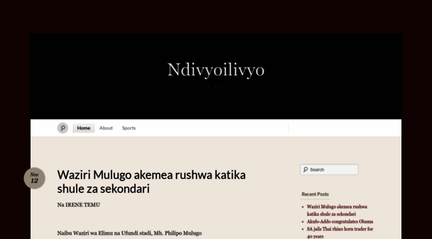 ndivyoilivyo.wordpress.com