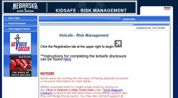 ne-kidsafe.affinitysoccer.com