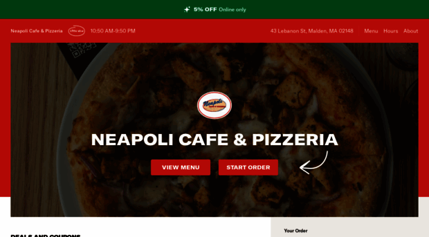 neapolicafepizzeriamenu.com