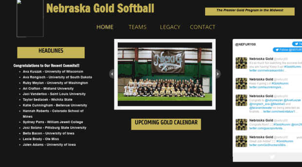 nebraskagoldsoftball.com