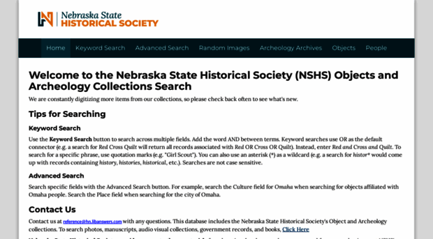 nebraskahistory.pastperfectonline.com