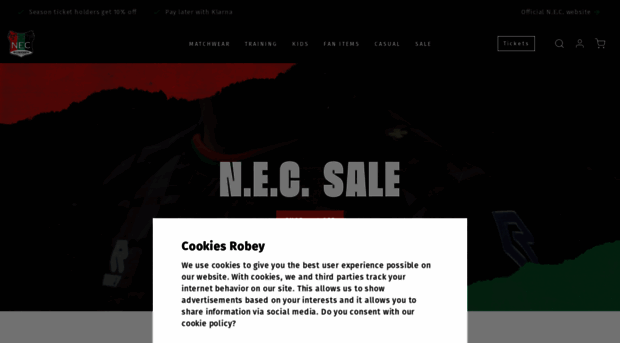 nec-fanshop.robeysportswear.com