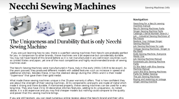 necchisewingmachine.info