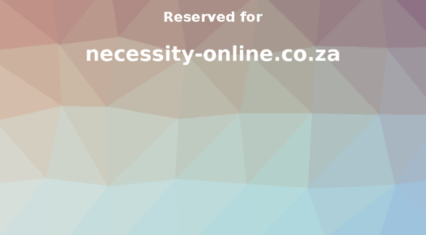 necessity-online.co.za