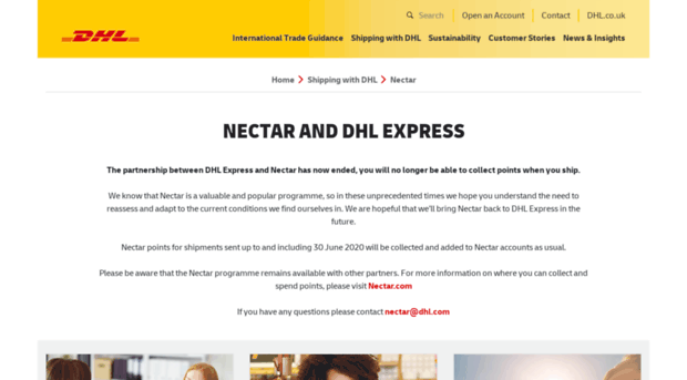 nectar.dhl.com