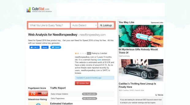 needforspeedkey.com.cutestat.com