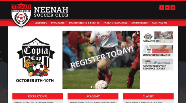 neenahsoccerclub.org