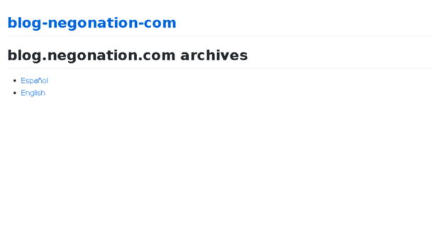 negonation.com