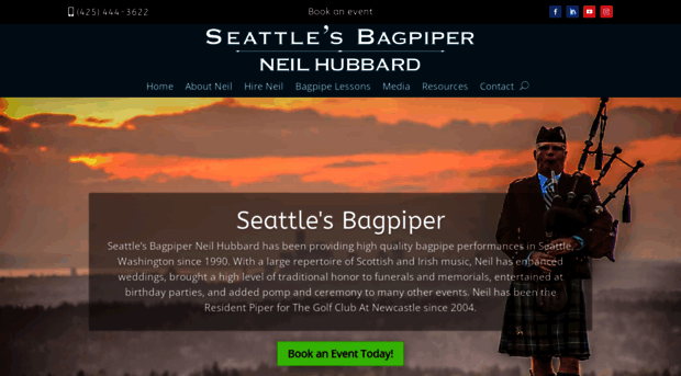 neilbagpiper.com