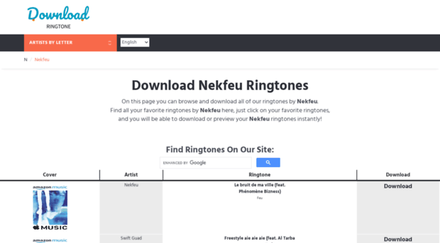 nekfeu.download-ringtone.com