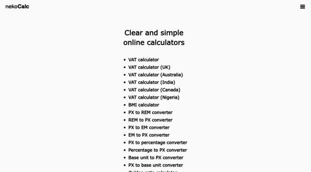 nekocalc.com
