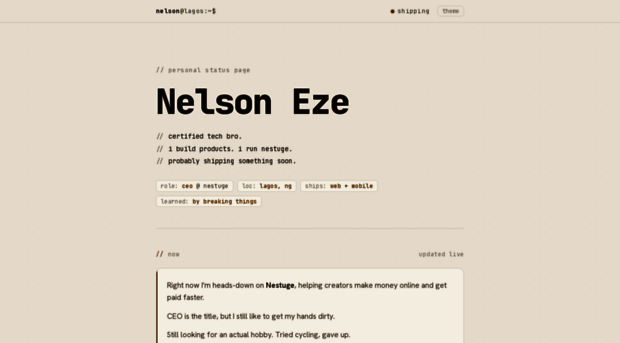 nelsoneze.com