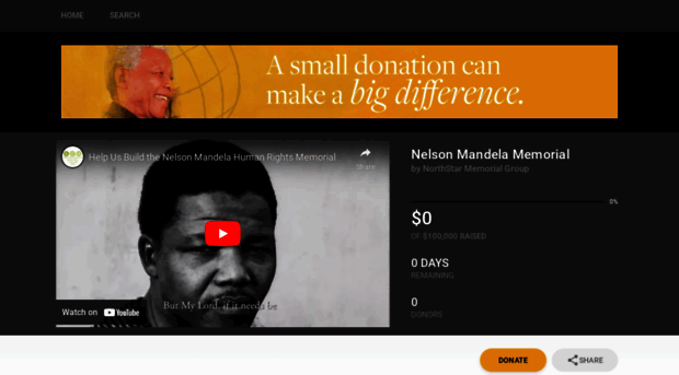 nelsonmandelamemorial.causevox.com