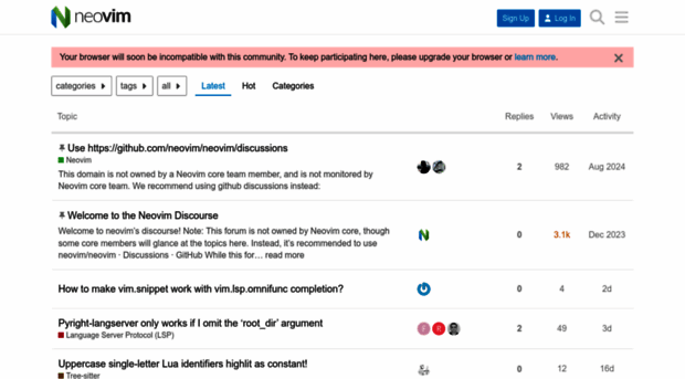 neovim.discourse.group