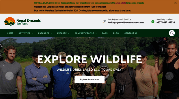 nepaldynamicecotours.com