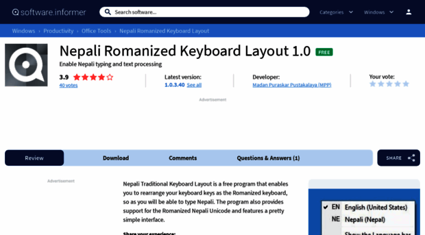 nepali-romanized-keyboard-layout.software.informer.com