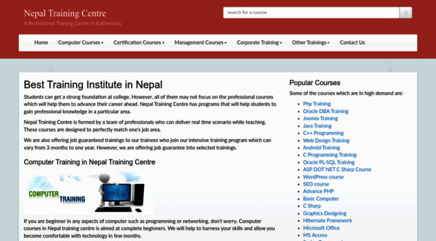 nepaltrainingcentre.com