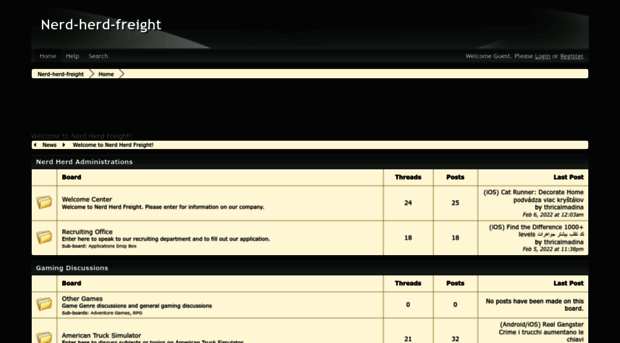 nerd-herd-freight.freeforums.net