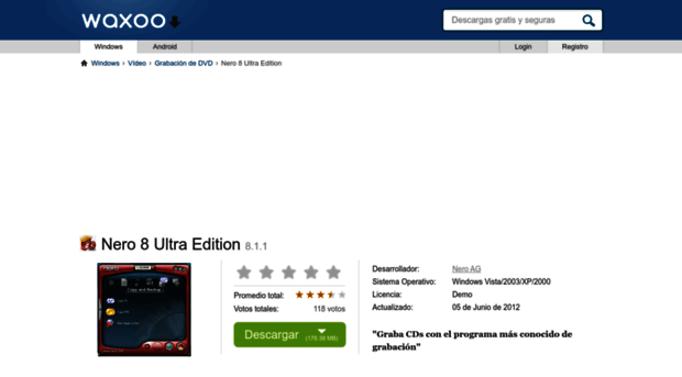 nero-8-ultra-edition.waxoo.com