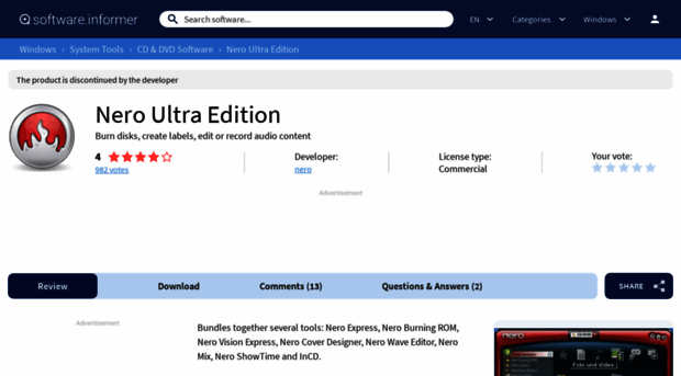 nero-ultra-edition.software.informer.com