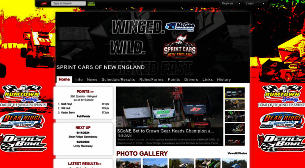 nesprintcars.com