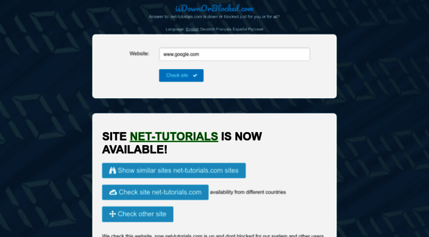 net-tutorials.com.isdownorblocked.com