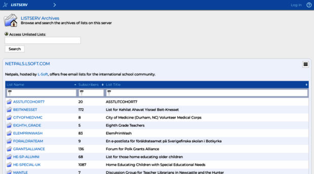 netpals.lsoft.com