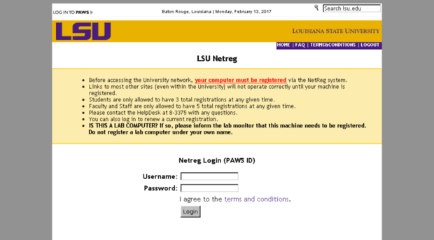 netreg.lsu.edu