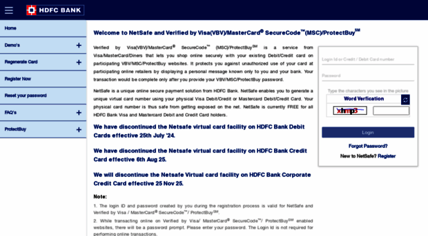 netsafe.hdfc.bank.in - Netsafe Hdfc Bank