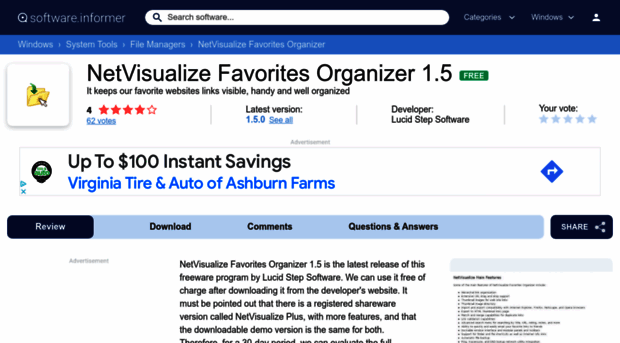 netvisualize-favorites-organizer.software.informer.com