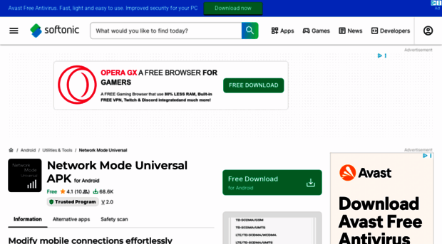 network-mode-universal.en.softonic.com