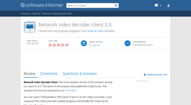 network-video-decoder-client.software.informer.com