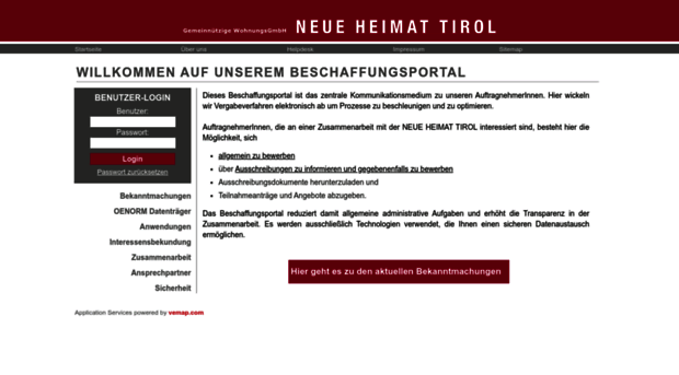 neueheimattirol.vemap.com