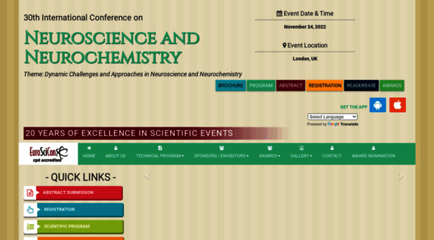 neurochemistry.euroscicon.com