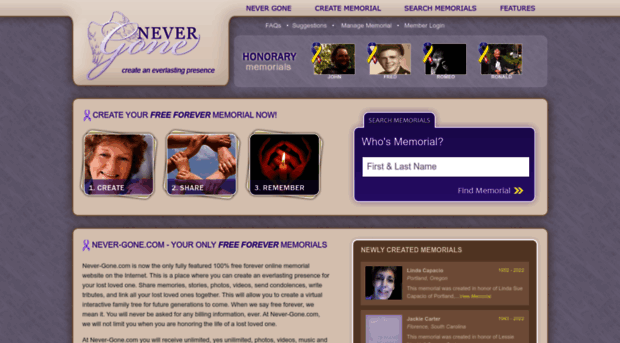 never-gone.com